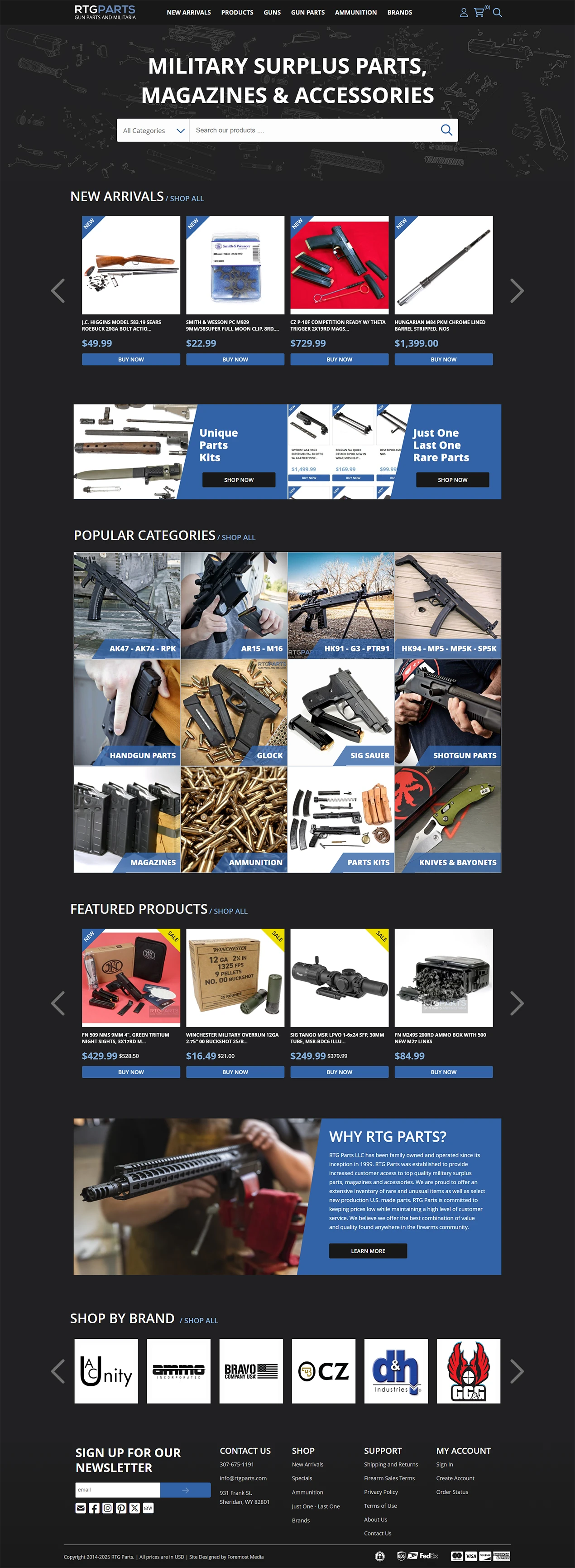 home page design