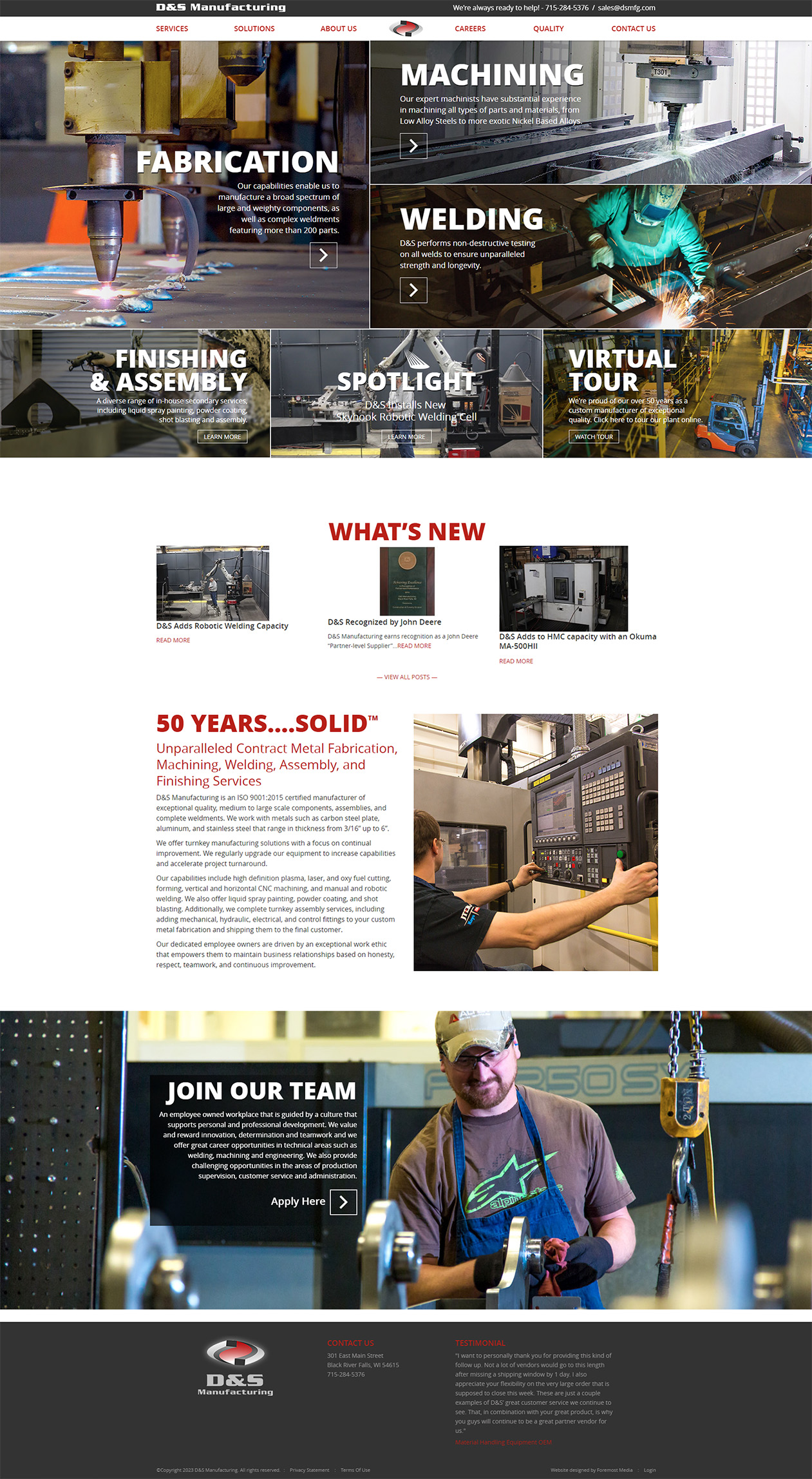 home page design