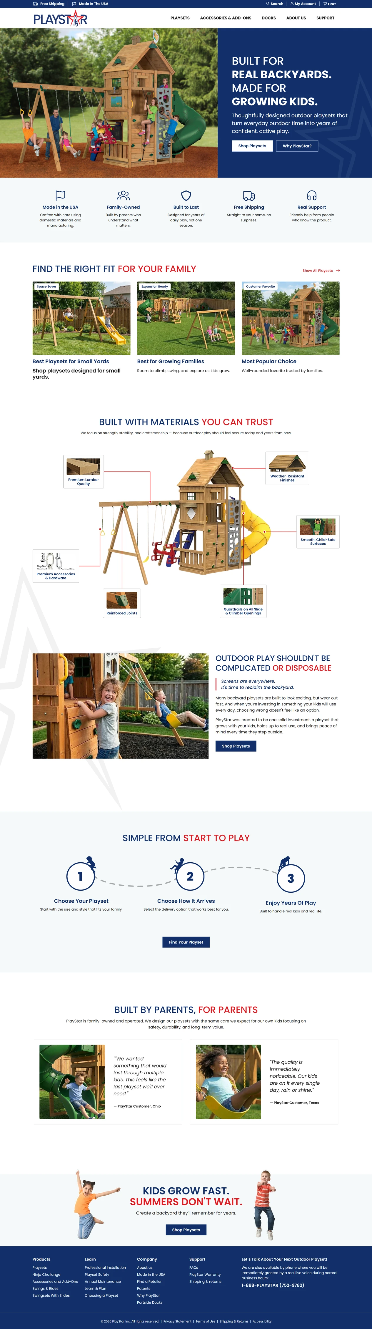play star home page update